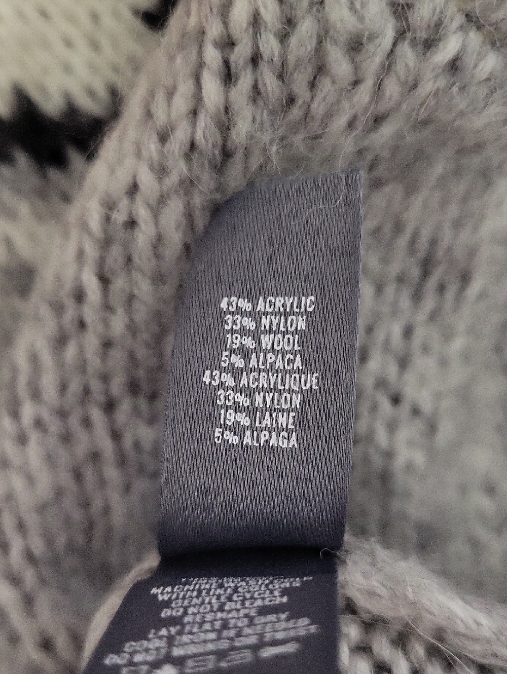 Aerie Wool Alpaca Blend Fair Isle Sweater Oversized Nordic Ski Soft‎ Womens M - Picture 7 of 8